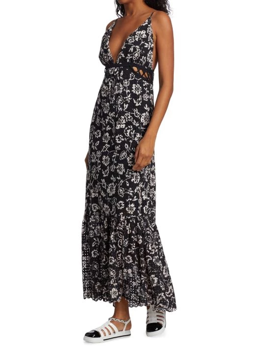 Ramy Brook Ingrid Floral Eyelet Maxi Dress 4 Ramy Brook Ingrid Floral Eyelet Maxi Dress - Image 2