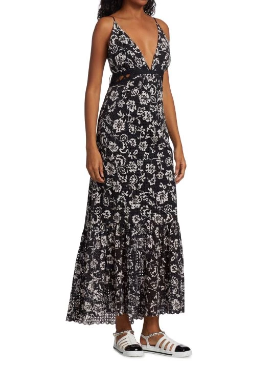 Ramy Brook Ingrid Floral Eyelet Maxi Dress 6 Ramy Brook Ingrid Floral Eyelet Maxi Dress - Image 4