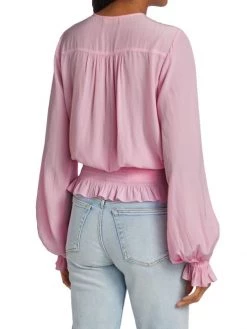 Ramy Brook Barlow Smocked V-Neck Top -Hot Sale Ramy Brook Store unnamed file 1056