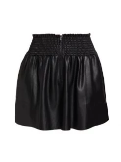 Ramy Brook Milani Faux Leather Miniskirt