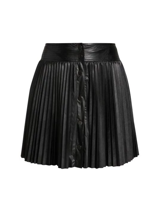 Ramy Brook Anya Vegan Leather Pleated Skirt 3 Ramy Brook Anya Vegan Leather Pleated Skirt