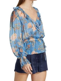 Ramy Brook Veronica Wrap-Front Blouse -Hot Sale Ramy Brook Store unnamed file 1116