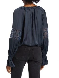 Ramy Brook Katrina Poet-Sleeve Blouse -Hot Sale Ramy Brook Store unnamed file 1124