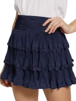 Ramy Brook Valentina Pleated Tiered Miniskirt -Hot Sale Ramy Brook Store unnamed file 1148