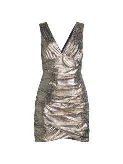 Ramy Brook Holly Metallic Minidress