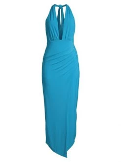 Ramy Brook Cynthia Plunging Column Gown