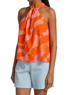Ramy Brook Skylar Floral Twisted Halterneck Top -Hot Sale Ramy Brook Store unnamed file 1199