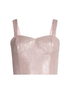 Ramy Brook Raquel Metallic Bustier