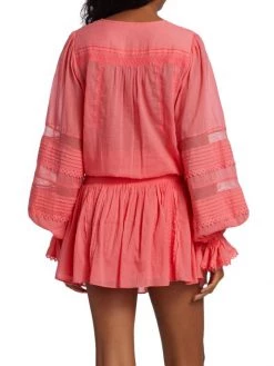 Ramy Brook Patty Crochet-Trim Mini Dress -Hot Sale Ramy Brook Store unnamed file 1292