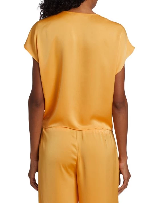 Ramy Brook Hazel Satin Tie-Front Top 7 Ramy Brook Hazel Satin Tie-Front Top - Image 5