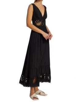 Ramy Brook Barb Crochet-Trim Maxi Dress -Hot Sale Ramy Brook Store unnamed file 1414