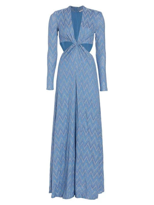 Ramy Brook Celesete Chevron Midi-Dress 3 Ramy Brook Celesete Chevron Midi-Dress