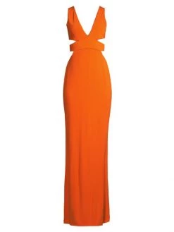 Ramy Brook Cara Cutout Column Gown
