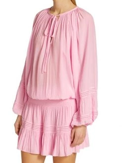 Ramy Brook Kurt Tie Neck Minidress -Hot Sale Ramy Brook Store unnamed file 146