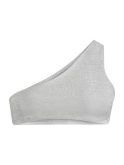 Ramy Brook Tasha Asymmetric Metallic Bikini Top