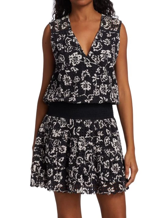 Ramy Brook Boone Printed Floral Mini Dress 5 Ramy Brook Boone Printed Floral Mini Dress - Image 3