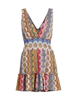 Ramy Brook Delaney V-Neck Printed Minidress