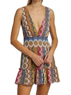 Ramy Brook Delaney V-Neck Printed Minidress -Hot Sale Ramy Brook Store unnamed file 1538