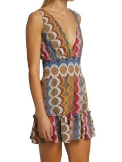 Ramy Brook Delaney V-Neck Printed Minidress -Hot Sale Ramy Brook Store unnamed file 1539