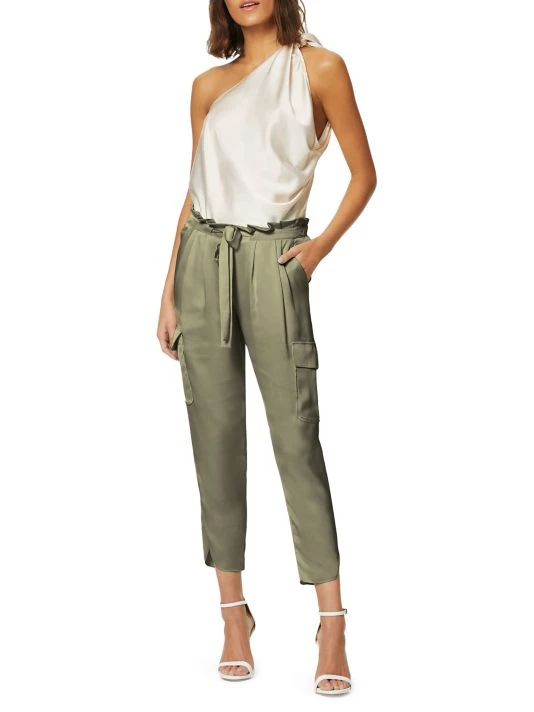 Ramy Brook Allyn Satin Pants Sandstone 4 Ramy Brook Allyn Satin Pants Sandstone - Image 2