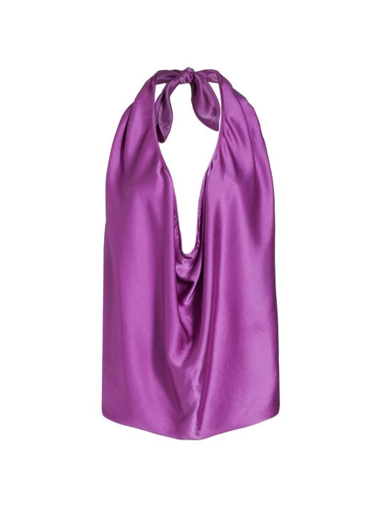 Ramy Brook Harriet Convertible Stretch-Silk Top Petunia 14 Ramy Brook Harriet Convertible Stretch-Silk Top Petunia - Image 13