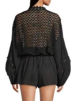 Ramy Brook Hilary Balloon-Sleeve Embroidered Romper -Hot Sale Ramy Brook Store unnamed file 165