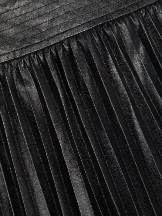 Ramy Brook Anya Vegan Leather Pleated Skirt 9 Ramy Brook Anya Vegan Leather Pleated Skirt - Image 7