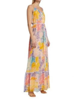 Ramy Brook Ivy Printed Silk Tiered Maxi Dress -Hot Sale Ramy Brook Store unnamed file 177