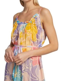 Ramy Brook Ivy Printed Silk Tiered Maxi Dress -Hot Sale Ramy Brook Store unnamed file 178