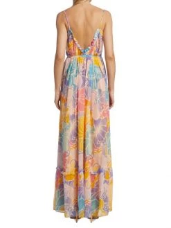 Ramy Brook Ivy Printed Silk Tiered Maxi Dress -Hot Sale Ramy Brook Store unnamed file 179