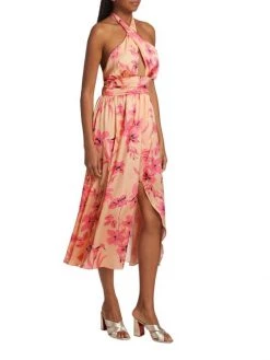 Ramy Brook Luna Floral Halter Midi-Dress -Hot Sale Ramy Brook Store unnamed file 210