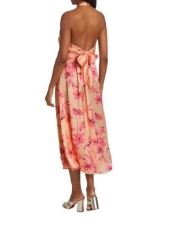 Ramy Brook Luna Floral Halter Midi-Dress -Hot Sale Ramy Brook Store unnamed file 212