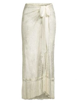 Ramy Brook Natalia Sequin & Fringe Sarong