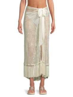 Ramy Brook Natalia Sequin & Fringe Sarong -Hot Sale Ramy Brook Store unnamed file 217