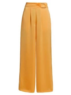 Ramy Brook Jordan Satin Wide-Leg Pants