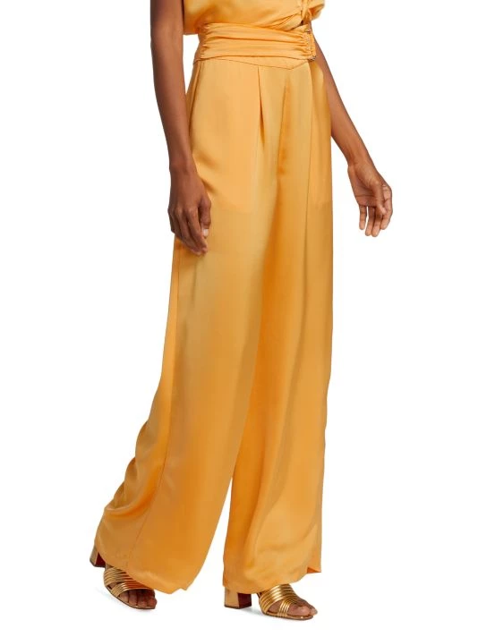 Ramy Brook Jordan Satin Wide-Leg Pants 6 Ramy Brook Jordan Satin Wide-Leg Pants - Image 4