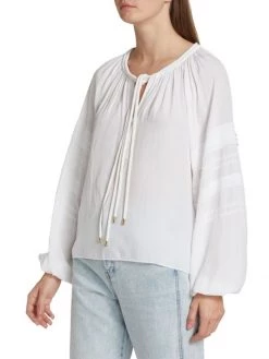 Ramy Brook Reggie Long-Sleeve Blouse -Hot Sale Ramy Brook Store unnamed file 286