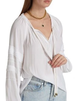 Ramy Brook Reggie Long-Sleeve Blouse -Hot Sale Ramy Brook Store unnamed file 288