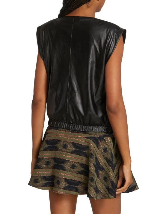 Ramy Brook Annabelle Vegan Leather Top 7 Ramy Brook Annabelle Vegan Leather Top - Image 5