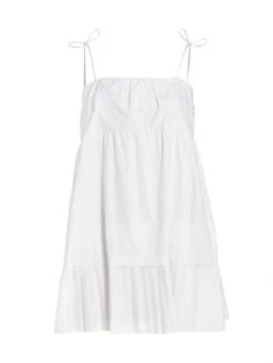 Ramy Brook Everly Tie-Shoulder Babydoll Dress