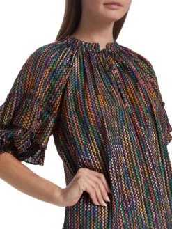 Ramy Brook Eugenia Printed Flutter-Sleeve Top -Hot Sale Ramy Brook Store unnamed file 346