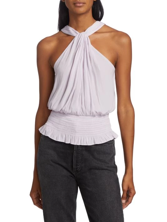 Ramy Brook Lucy Silk Blouse 5 Ramy Brook Lucy Silk Blouse - Image 3