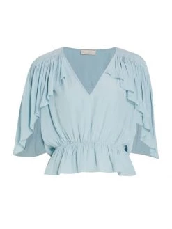 Ramy Brook Cambridge Butterfly-Sleeve Top