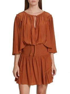 Ramy Brook Cece Blouson Minidress -Hot Sale Ramy Brook Store unnamed file 408