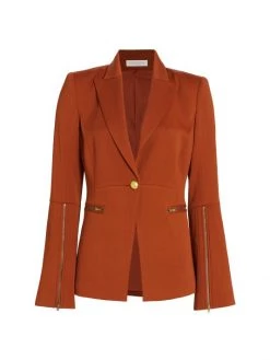 Ramy Brook Rachel Zip-Sleeve Blazer