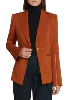 Ramy Brook Rachel Zip-Sleeve Blazer -Hot Sale Ramy Brook Store unnamed file 415