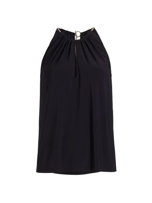 Ramy Brook Rosette Chain Trim Halter Top 3 Ramy Brook Rosette Chain Trim Halter Top