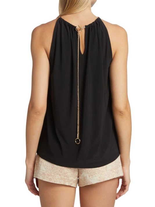 Ramy Brook Rosette Chain Trim Halter Top 7 Ramy Brook Rosette Chain Trim Halter Top - Image 5