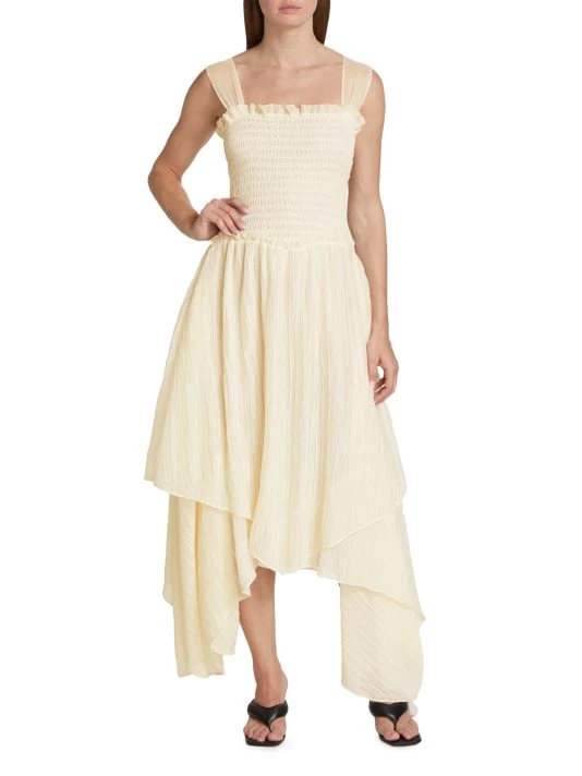 Ramy Brook Luella Pleated Chiffon Handkerchief Dress 4 Ramy Brook Luella Pleated Chiffon Handkerchief Dress - Image 2