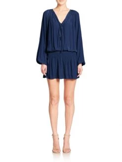 Ramy Brook Paris Blouson-Top Dress